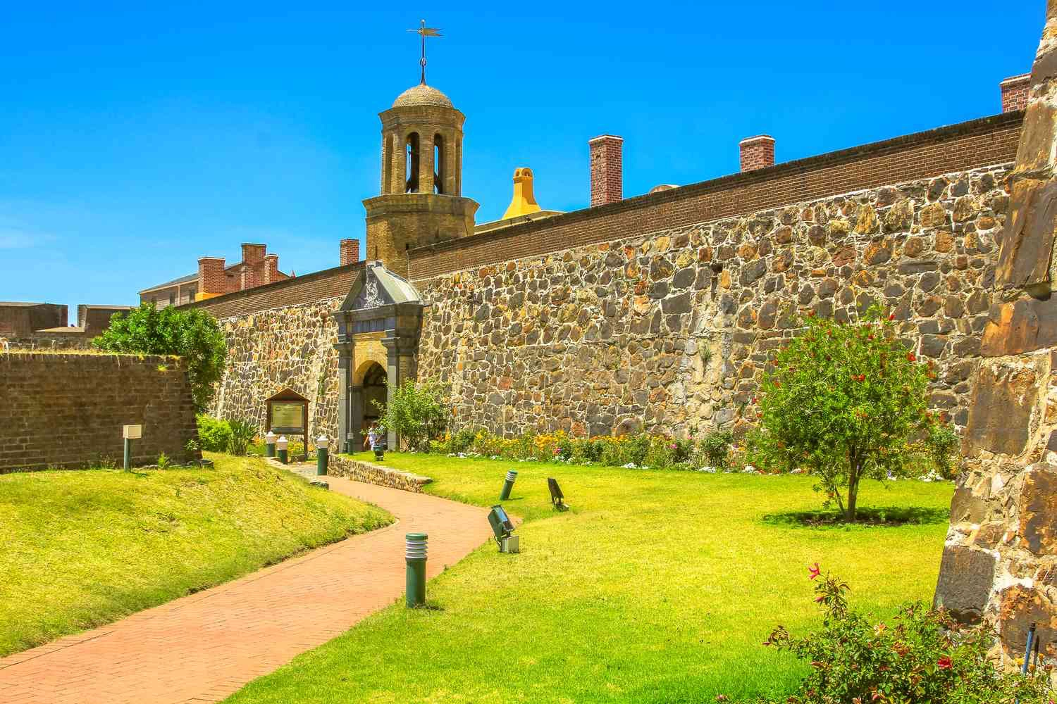The ancient bastions and historic entrance walls of the Castle of Good Hope