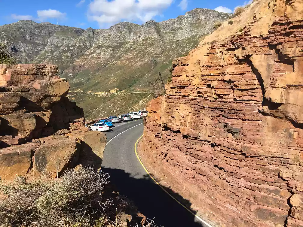 Scenic sweeping overlook of Chapman's Peak Drive