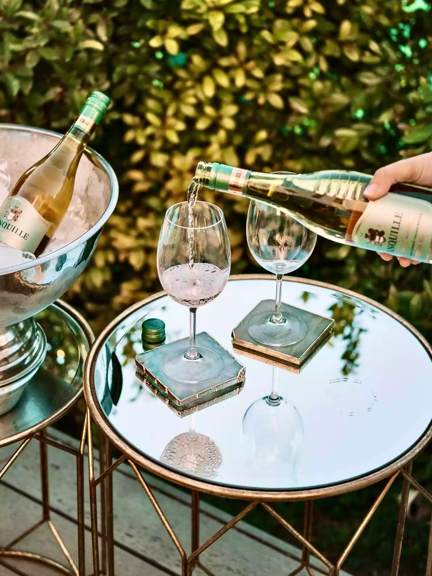 Wine tasting experience at Haute Cabriere inside a mountain cellar